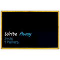 Write Away Message Board W/ Honey Oak Frame - 18"x24" W/ 2 Marker